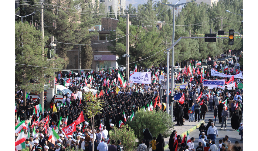 حضور پرشور دانشگاهیان دانشگاه بیرجند در اجتماع مردمی «جان‌فدا»؛ جلوه‌ای از همبستگی ملی